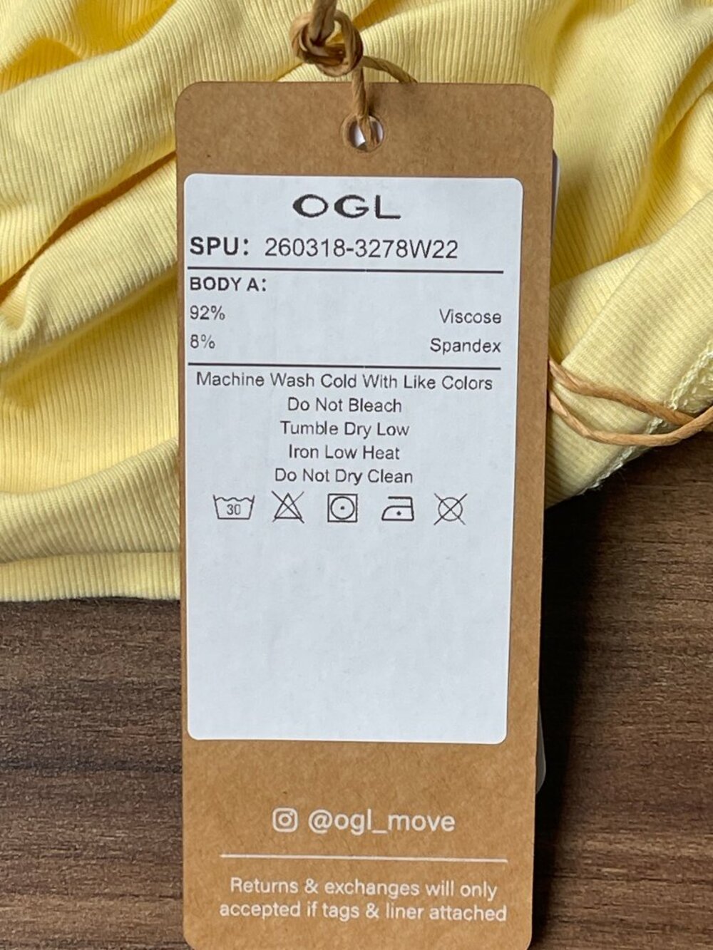 OGL Move - SkinKiss Surplice V-Neck Ruching Bra Top - Butter Yellow - XS - Picture 4 of 6